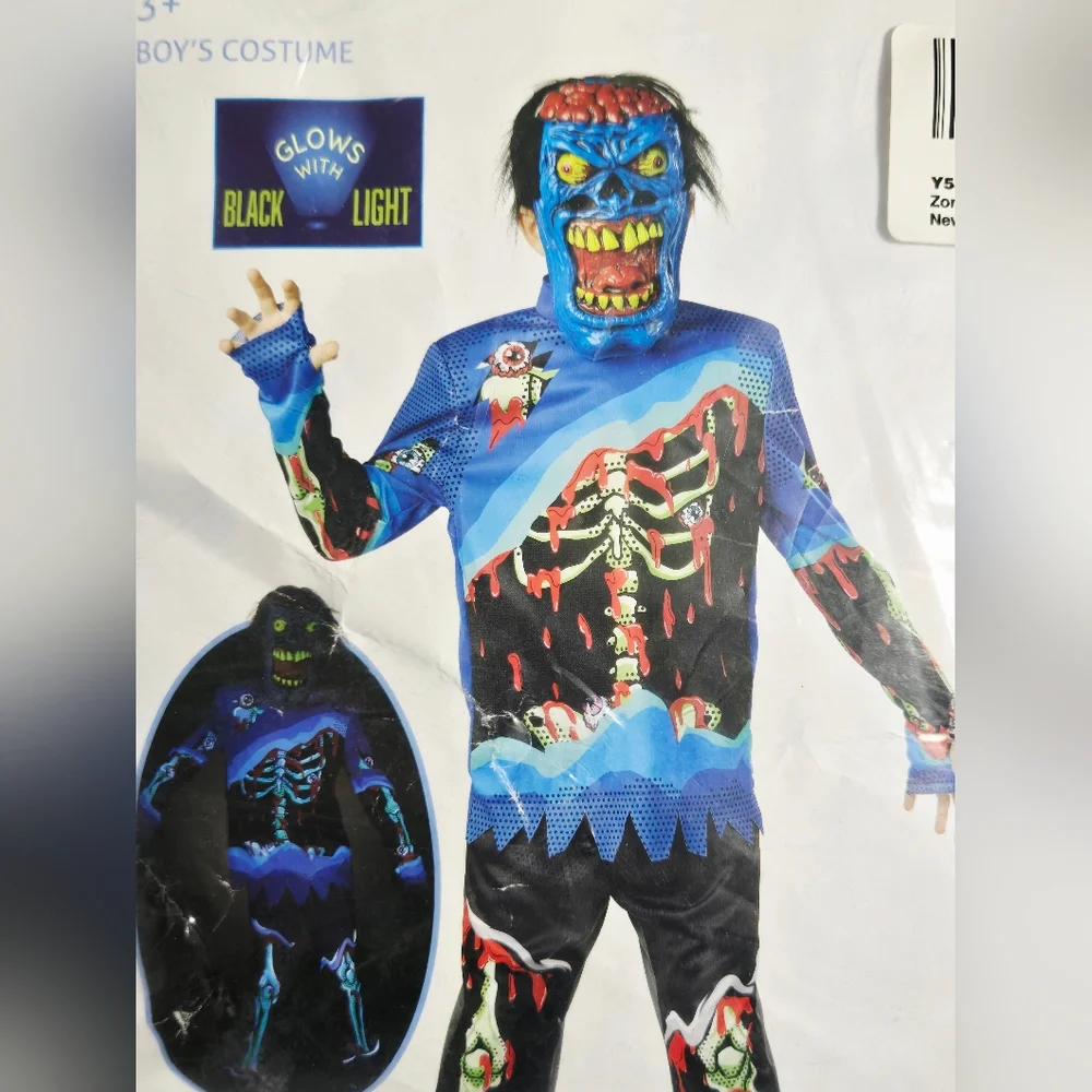 Seasons Comic Book‎ Zombie Costumes Black-Light Responsive Costumes Lg